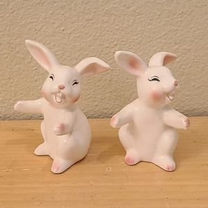 Vintage Bunny Salt & Pepper Shakers